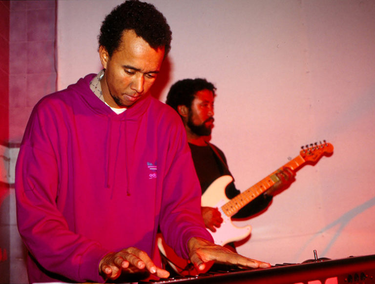 Humberto Ramos e Voginha. Atuação do Mindel Band em Roma, 1991