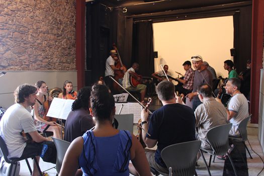 Ensaio da Orquestra Nacional de Cabo Verde (2014). Palácio da Cultura Ildo Lobo, na Cidade da Praia.